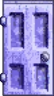A blue door